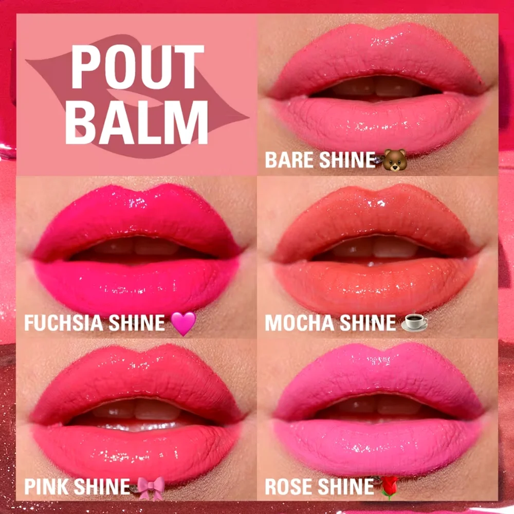 Revolution - Mocha Shine - Pout Balm Lip Balm - NIB 0.08 oz